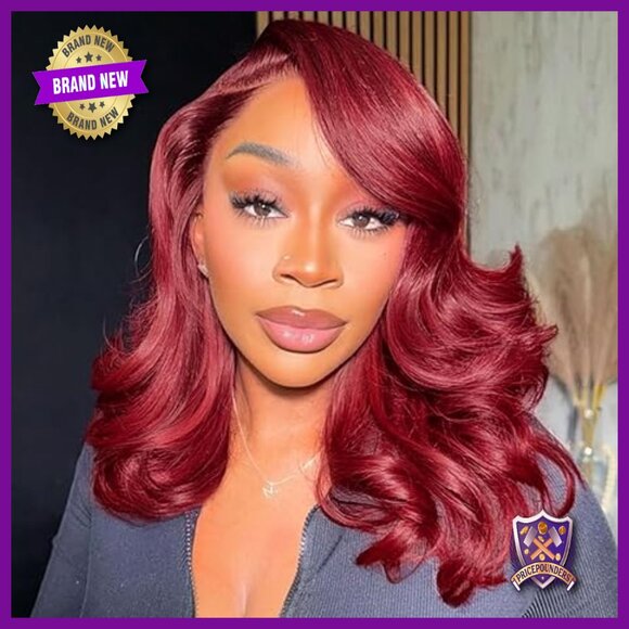 16 Inch Human Hair Wig 180 Density Body Wave Lace Front Glueless main image 4